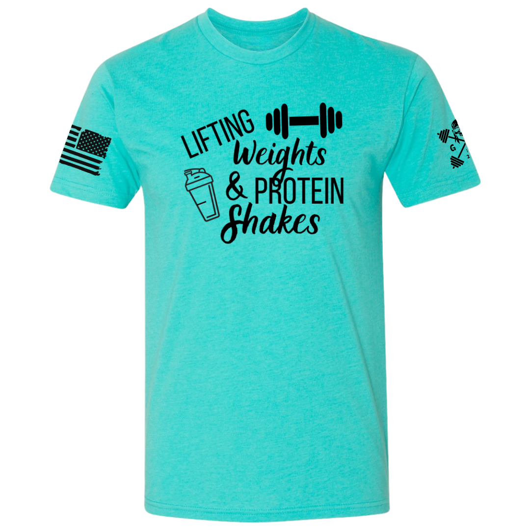 Lifting Weights and Protein Shakes Women's Tee