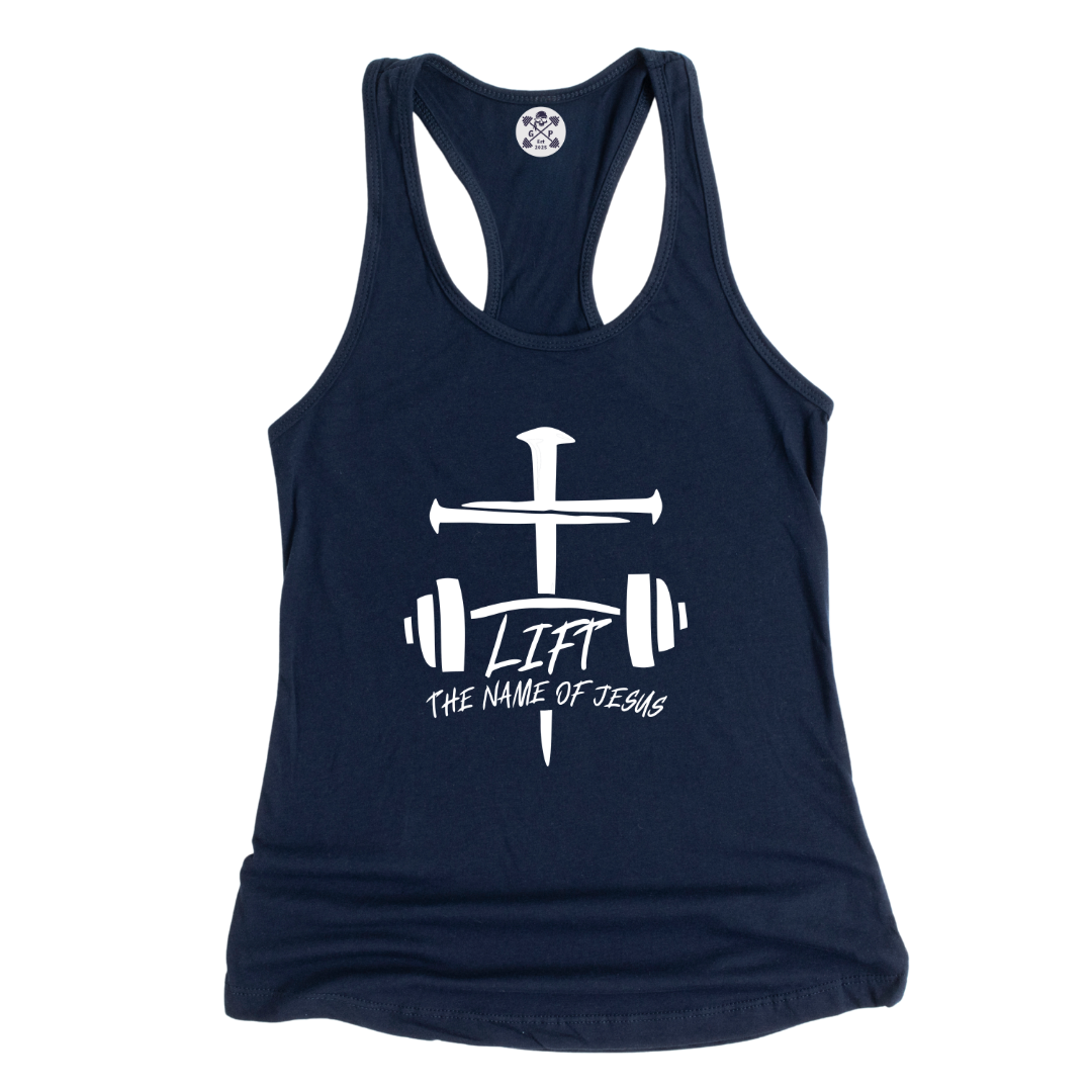 Lift the Name of Jesus Racerback Tank