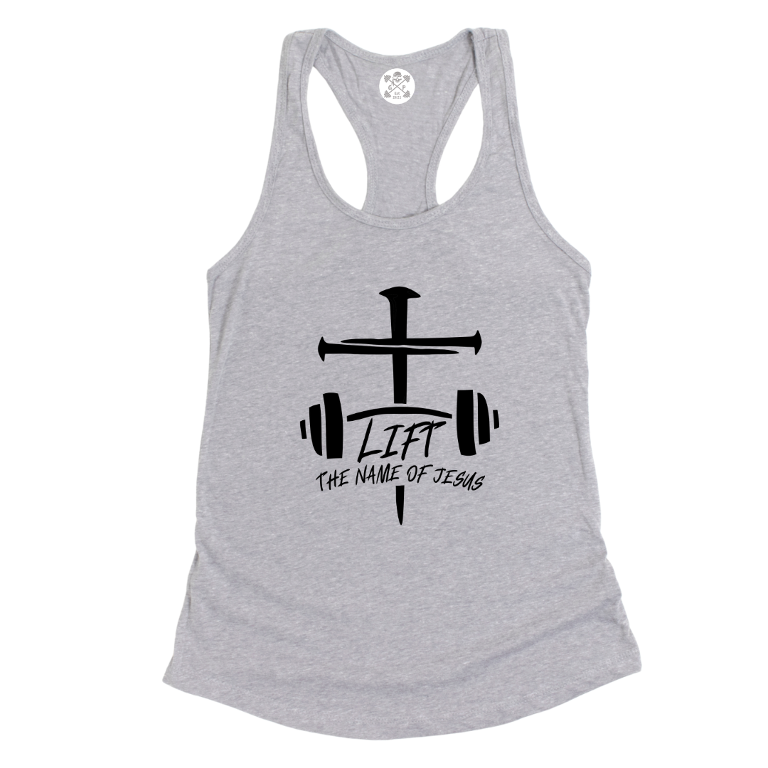 Lift the Name of Jesus Racerback Tank