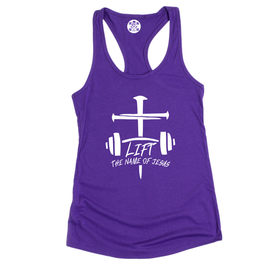Lift the Name of Jesus Racerback Tank