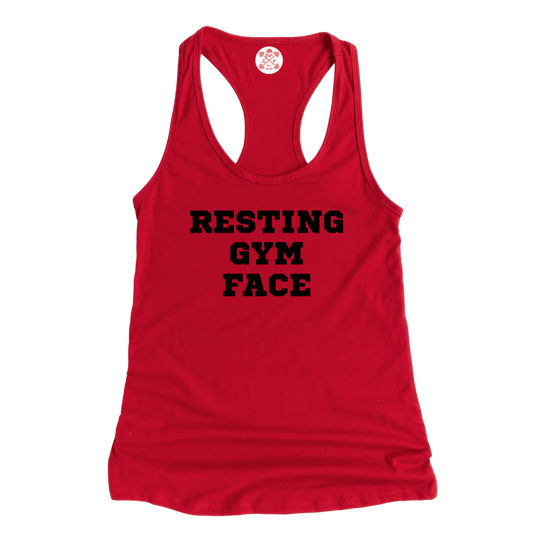 Resting Gym Face Racerback Tank