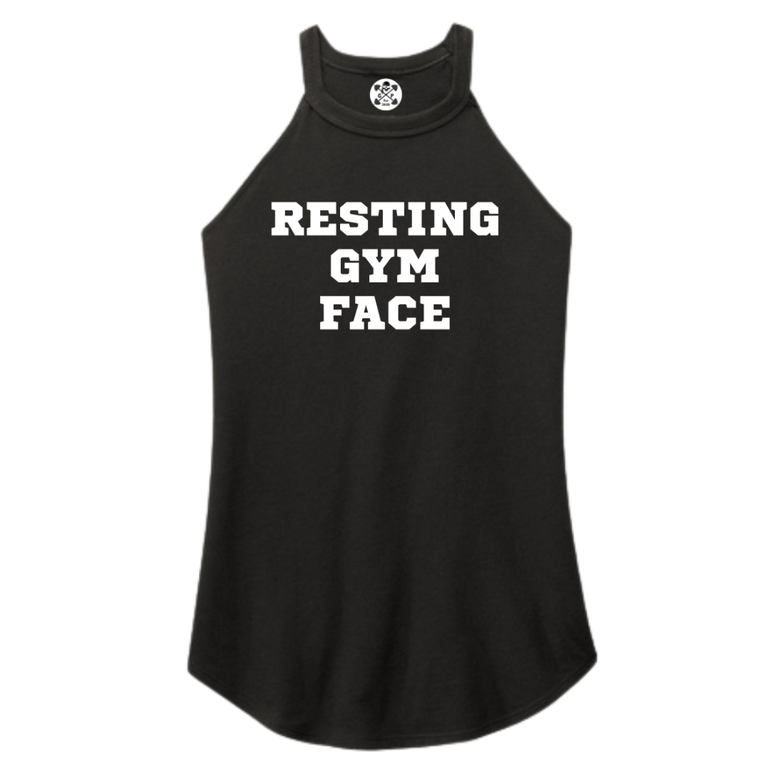 Resting Gym Face Rocker Tank