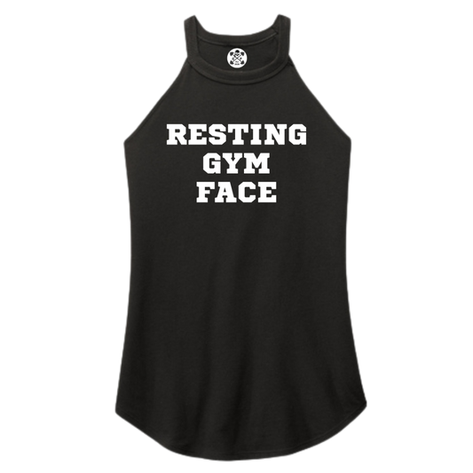 Resting Gym Face Rocker Tank