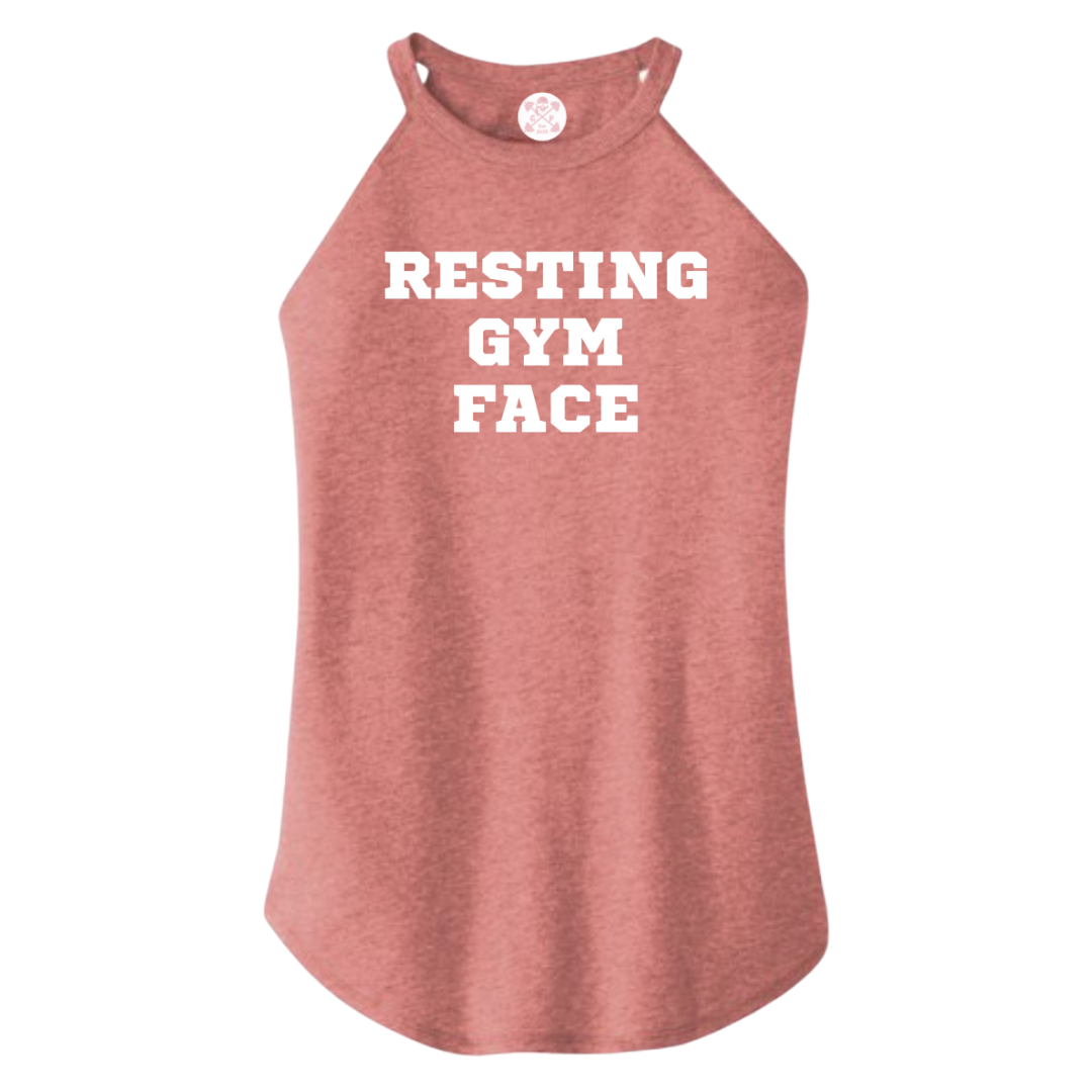 Resting Gym Face Rocker Tank