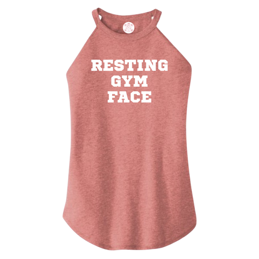 Resting Gym Face Rocker Tank