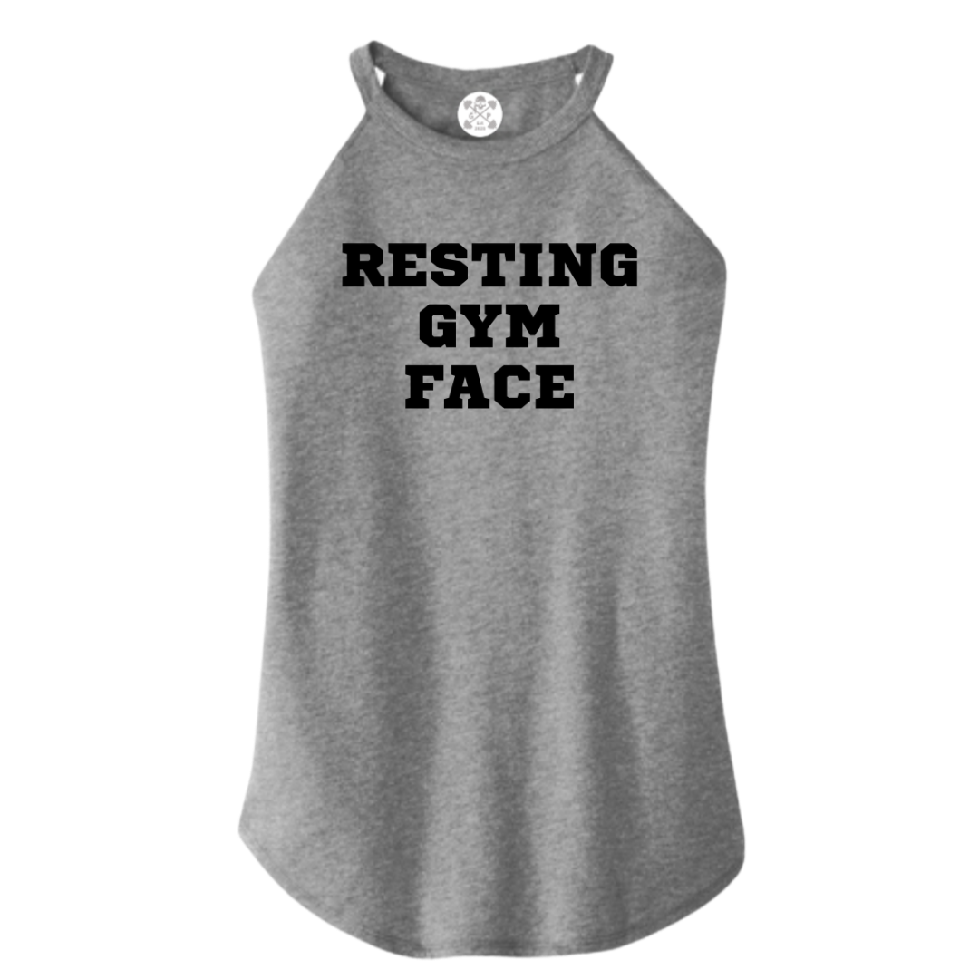 Resting Gym Face Rocker Tank