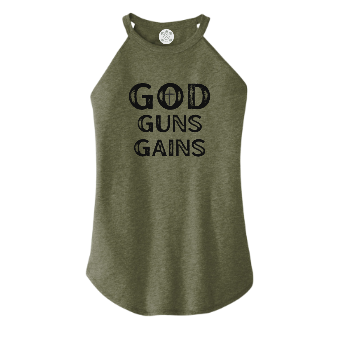 God | Guns | Gains Rocker Tank