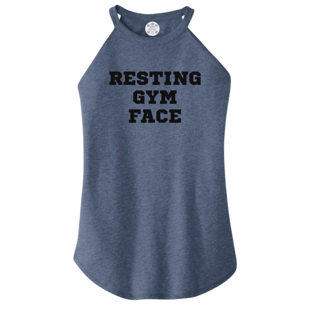 Resting Gym Face Rocker Tank