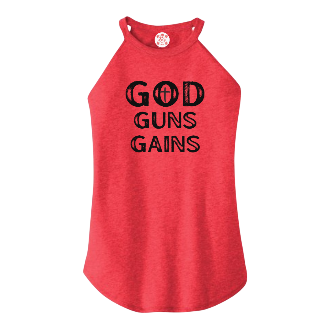 God | Guns | Gains Rocker Tank