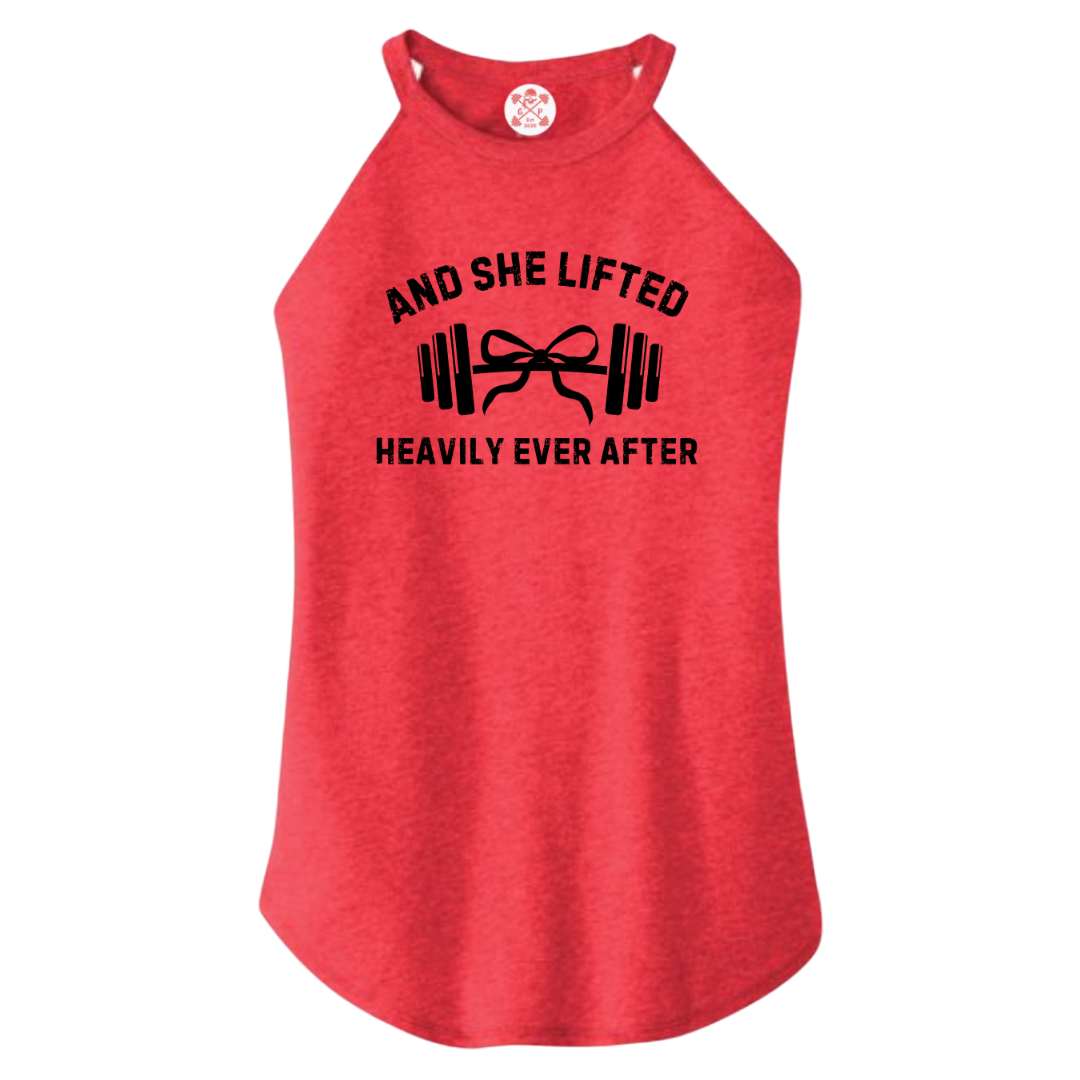 She Lifted Heavily Ever After Rocker Tank